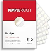 Daolyo Pimple Patches for Face - 3 Size 510 Counts Hydrocolloid Acne Patches for Covering Zits and Blemishes, Spot Stickers w