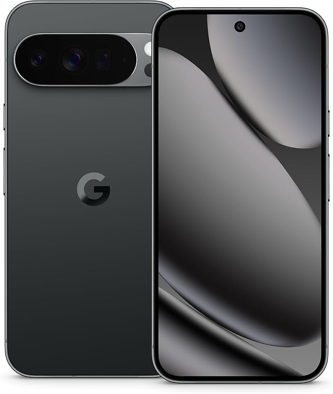 Pixel 10 Pro XL – Android-Smartphone ohne SIM-Lock, mit Gemini, Dreifach-Rückkamera, mehr als 24 Stunden Akkulaufzeit und 6,8 Zoll großem Super Actua-Display – Obsidian, 256GB