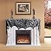 Hooqict Halloween Decoration Halloween Black Lace Spiderweb Fireplace Mantle Scarf Cover for Halloween Party Supplies 18 x 96 Inch