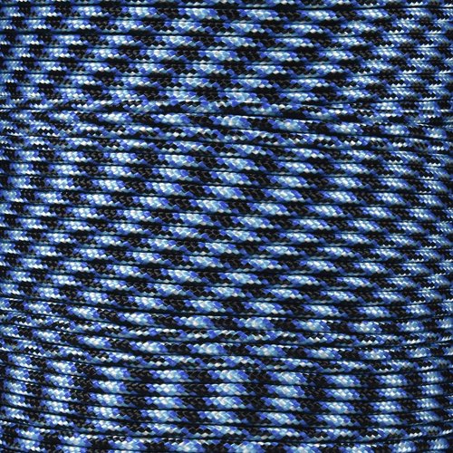 PARACORD PLANET 10, 25, 50, and 100 Foot Hanks of 425 Paracord (3mm) - Made of 100% Nylon for Tactical, Crafting, Survival, General Use, and Much More (Lightning, 100 Feet)