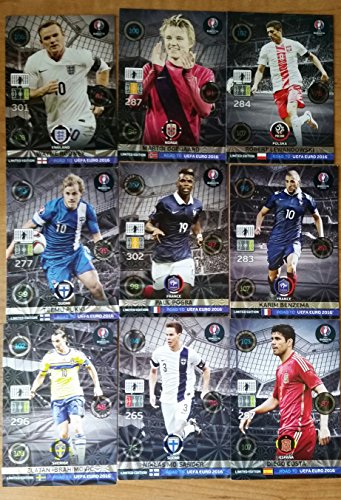 9 Card Lot Martin ODEGAARD Real Madrid ++ 2016 Road to Euro France Adrenalyn XL Limited edition card RARE By Panini