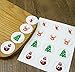 Christmas Treat Bags,Fashionclubs 100pcs/set OPP Flat Cello Cellophane Christmas Cookie Bakery Candy Biscuit Bags,Gift Wrapping Packaging Bags With Sealing Stickers