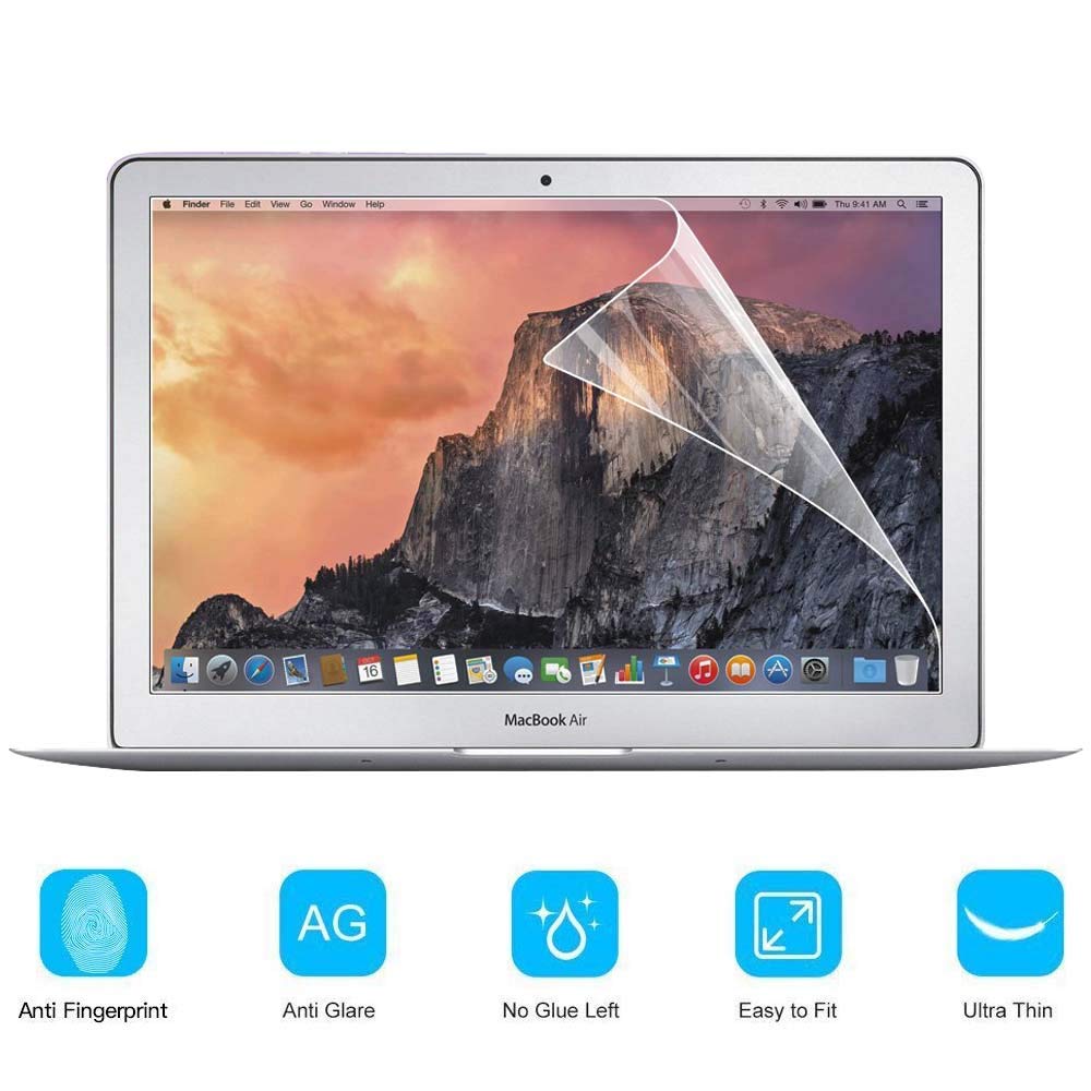 FINDING CASE Clear Screen Protector for MacBook Air 13-inch Model A1369 / A1466 (Mid 2009 to 2017) / Macbook White A1342 - Anti Scratch LCD Display Protection Full Cover Film