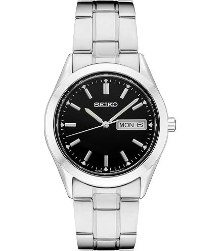Amazon.com: SEIKO SUR311 Watch for Men - Essentials - Black Dial