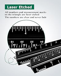Architectural Scale Ruler 3 Pack Aluminum