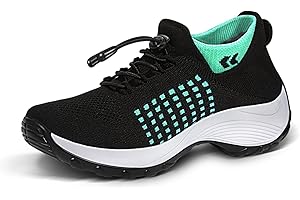 STUNAHOME Orthopedic Sneakers Breathable Women Walking Shoes Slip on Trainers Women's Comfortable Casual Ladies Athletic Shoe Thick Bottom