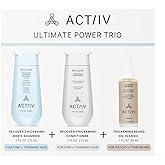 ACTIIV Ultimate Power Trio For Men | Promotes Fuller Hair And Beard, Strengthens And Hydrates, Includes Shampoo, Conditioner & Beard Oil, Vegan, Color-Safe, For All Hair And Beard Types