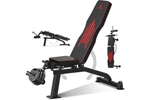 Sperax 1200LB Workout Bench,Adjustable Weight Bench for Home Gym,Versatile Incline/Decline Workout Bench for Full Body Strength Training