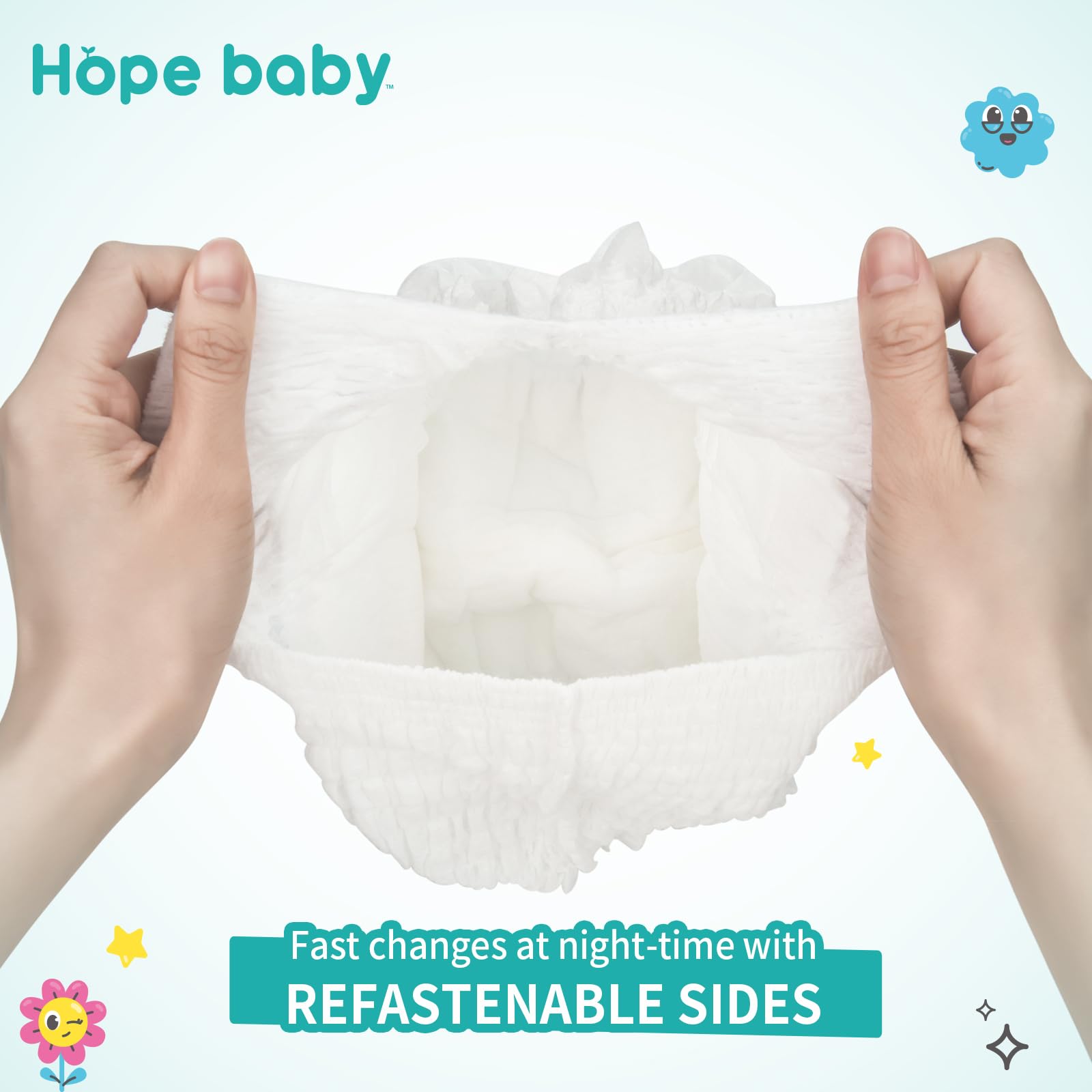 HOPE BABY 3T-4T (22-37 LBS), 66 Count Premium Training Underwear, Baby Diapers Toddler Potty Training Pants, Hypoallergenic with Skin