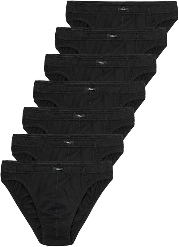 Biancheria Intima da Uomo (Confezione da 7), Nero, L