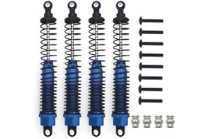 HOBBYCRAWLER Shock Absorber Damper 130mm Oil Adjustable Alloy Aluminum for RC Car 1/10 Crawler Truck Upgraded Hop-Up Parts ECX VRX HPI HSP Traxxas Losi Axial Tamiya Redcat Himoto Losi(Dark Blue)
