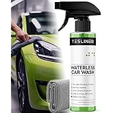 Waterless Car Wash Spray for Tesla, No Hose Needed | Biodegradable, Safe on Wraps, for Tesla Cleaning Products Exterior, UV & Ceramic Protection, for Tesla Model 3 Y S X Car Accessories 2025