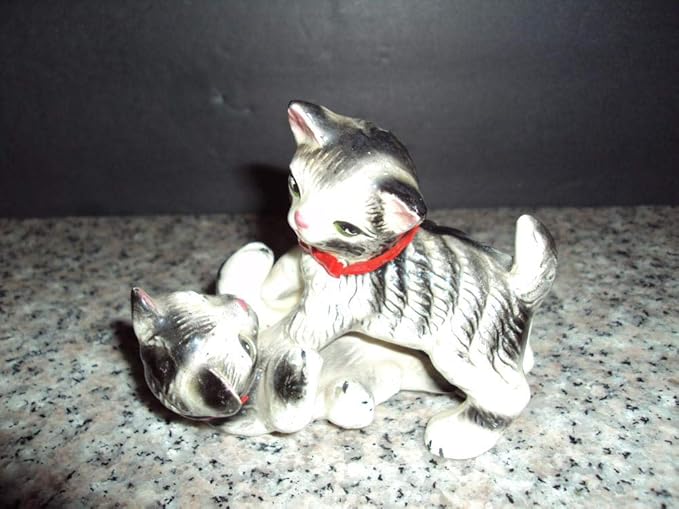 Vintage Adorable Kitten Playing Figurine Napcoware Japan At Amazon S Entertainment Collectibles Store