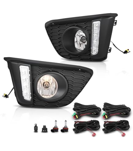2019 charger fog lights Fog Lights for Dodge Charger 2017 2018 2019 2020 Led Fog Light Kit fog lamp  cover grill Headlight wire harness switch 1 set main image 0