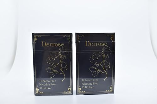 Derrose® Herbal Cigarettes Tobacco Free, Nicotine Free, THC Free, Vape  Alternative Cigarettes for Quit Smoking, 2 Packs-40 Smokes, Black in Saudi  Arabia