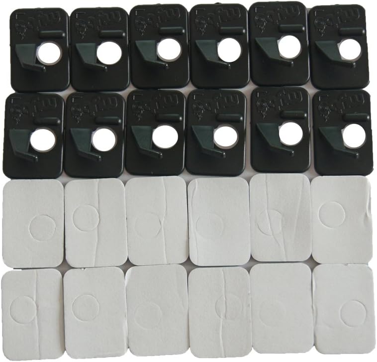 JIEXI HWYP Left Hand Plastic Recurve Bow Arrow Rest Archery Rests Pack of 12 (black) - Image 5