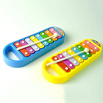 ellaroom Serviceable Infant Childrens Octave Color Hand Knock on The Piano Puzzle Percussion Instrument Early Education Toy(None Color Random)