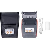 YWBL-WH POS Printer Thermal Receipt Printer Bluetooth Mini Bill Printer Compatible Pocket Ticket Printing Machine for Android 58mm (with Storage Bag)