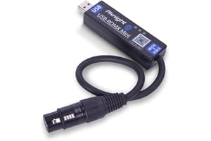 Pknight USB DMX/RDM Controller, Bluetooth DMX Address Setting Mobile App Control, Stage Light Tool for Android Only