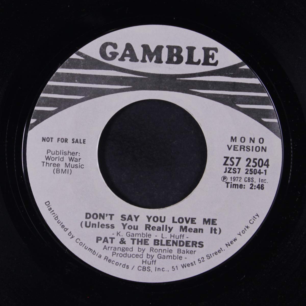 Pat Blenders Don T Say You Love Me Mono Amazon Com Music