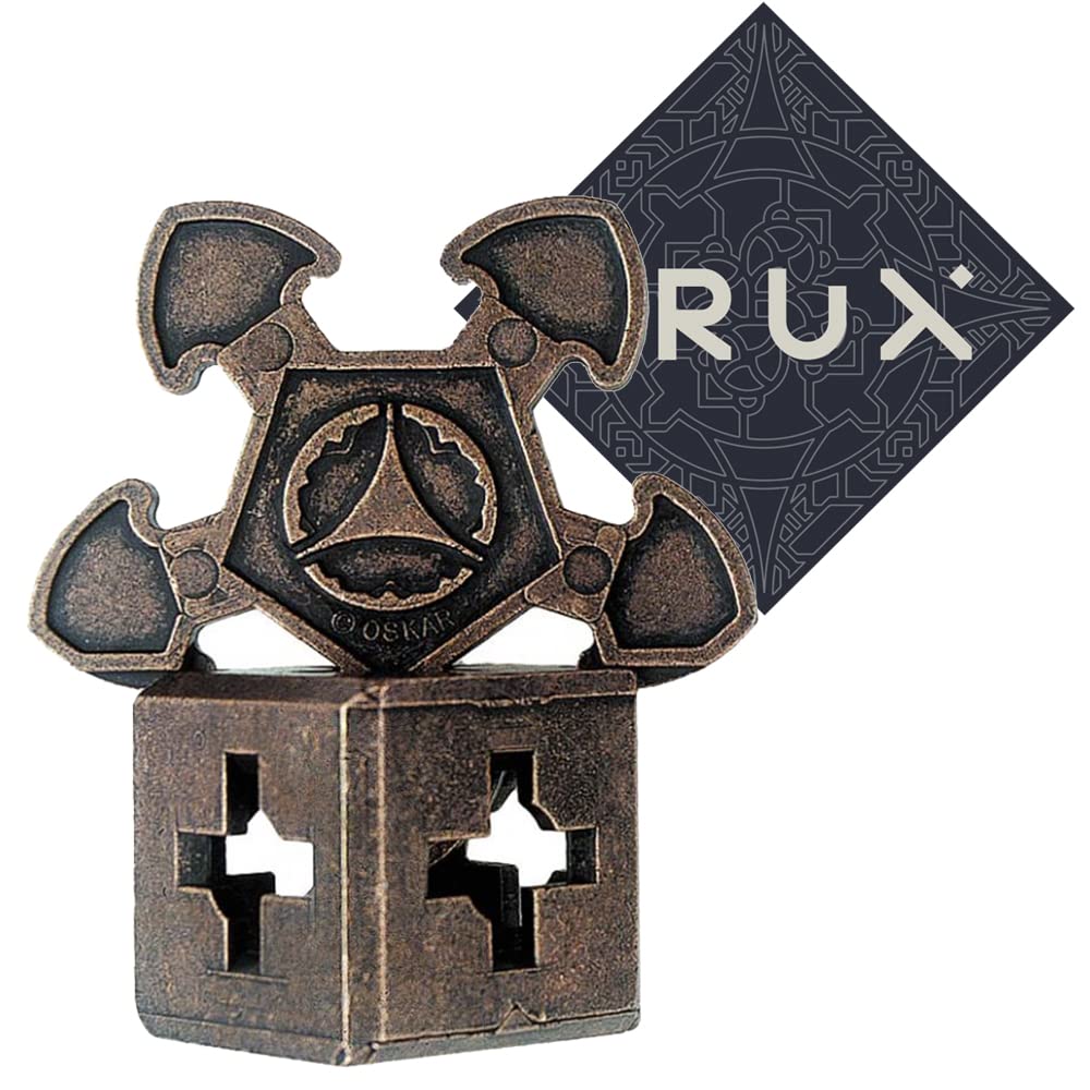 Hanayama Cast O'Gear Puzzle - Level 3 of 6 - Mid Range - Includes Crux Sticker