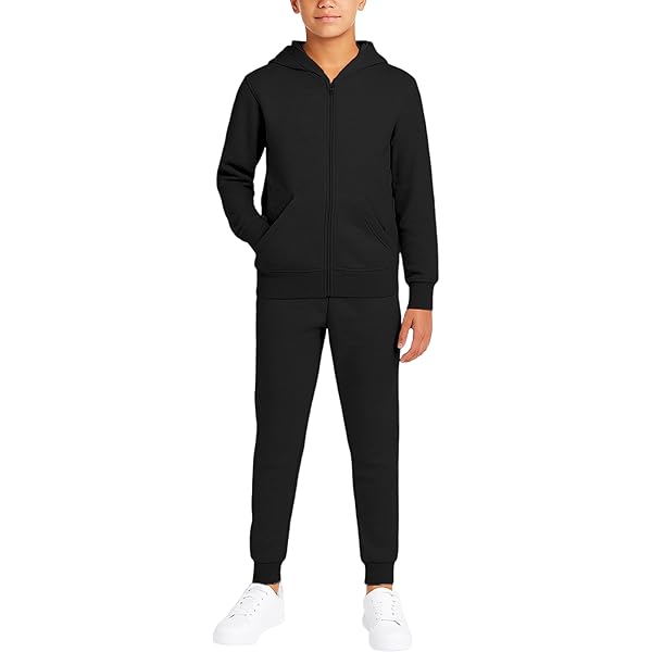 Amazon.com: Quad Seven Boys Sweatsuit Set - 4 Piece Solid Fleece