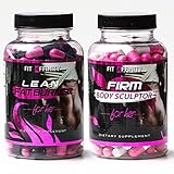 FIT AFFINITY Lean &amp; Sculpted Bundle - Fat Burner for Women • Best All Natural Weight Loss Pills - Thermogenic Fat Loss Supplement &amp; Appetite Suppressant Diet Pills - 90 Capsules (Each Bottle)