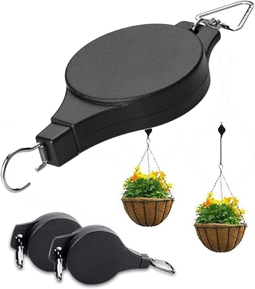 Amazon Com Sujing Adjustable Hanger Plant Pulley Retractable