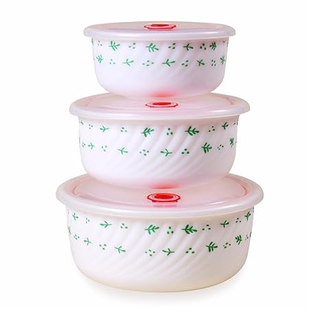 Porcelana de cristal con tapa de mantenimiento fresco ...