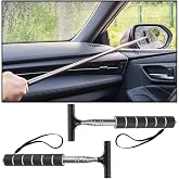 Bittwee 2PCS Car Side Mirror Squeegee, Retractable Auto Rearview Mirror Wiper, All-Purpose Window Squeegee for Cleaning Shower Glass Door, Vehicle Accessories Universal Fit（Black）