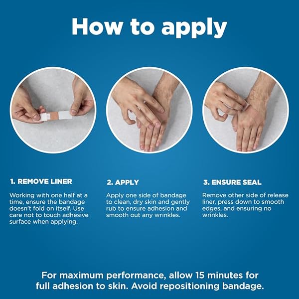 AMAZON BASIC CARE HEAVY-DUTY FABRIC ADHESIVE BANDAGES, FIRST AID AND WOUND CARE SUPPLIES, ONE SIZE, 100 COUNT