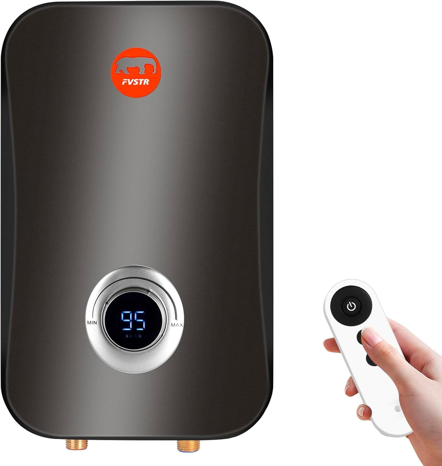 Photo 1 of Instant Electric Tankless Water Heater 220V,Small Smart Water Heater Self-Modulating No Standby Losses,Under Sink Kitchen Household Shower, Hot Water Output of 3GPM (GREY 11KW)