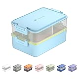 linoroso Stackable Bento Box Adult Lunch Box | Meet