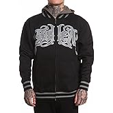 Sullen Men's S Dice Tattoo Lifestyle Graphic Long Sleeve Zip Up Hooded Fleece Sweatshirt