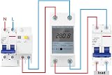 DEWIN KWh Meter 220V 5(80)A Digital Single Phase 2 Wire DIN Rail Electric Meter view 5