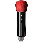 Shiseido DAIYA FUDE Face Duo: Double-Ended Makeup Blending Brush - Builds Full, Even Coverage - Works with Creams, Powders, Liquids & Gels - Easy to Clean