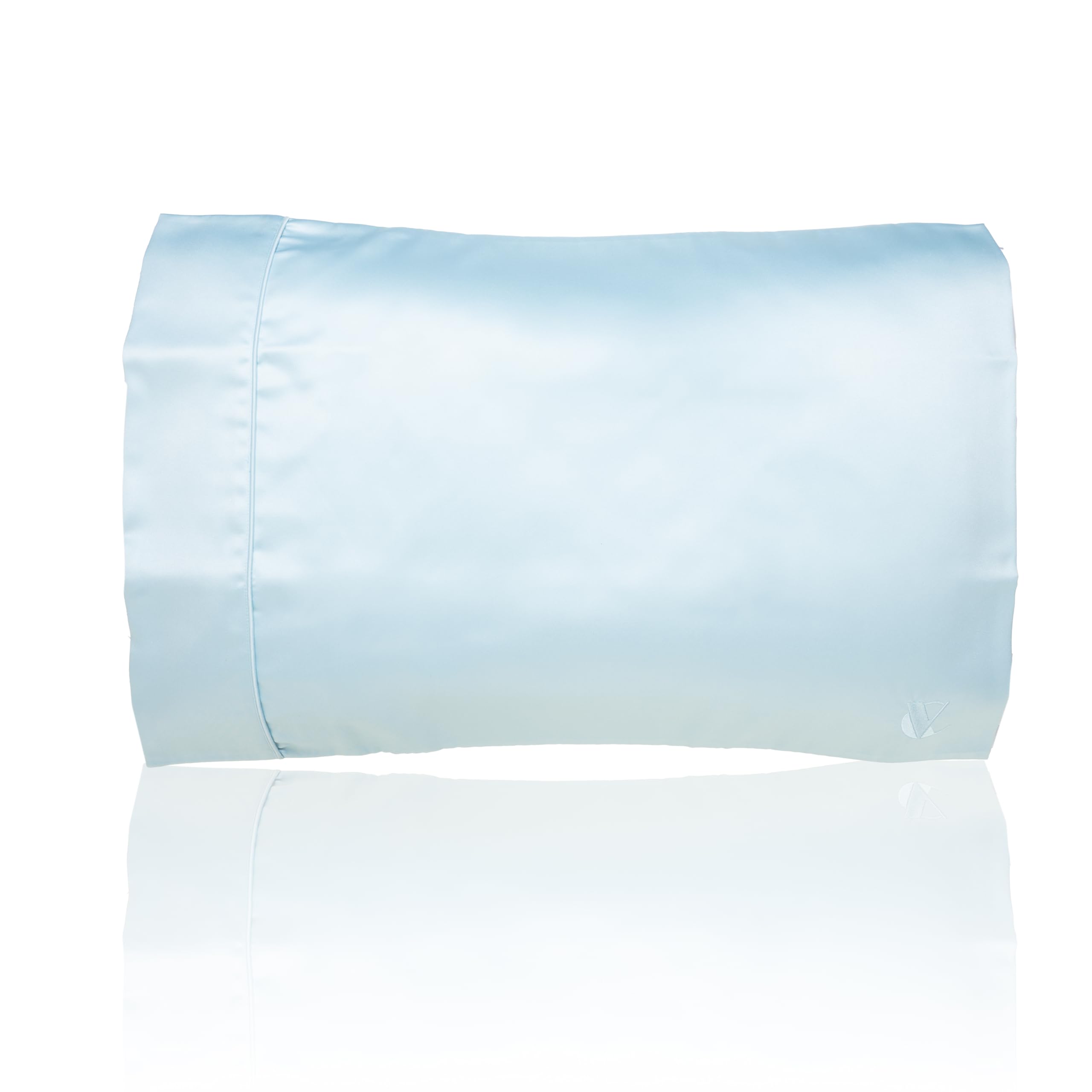 PillowTalk 100% Copper Infused Pillowcase - Oneside Design Queen Size Pillow Cases (20 x 26 inches) - Super Soft, Cosy & Breathable - Pillow Cover Infused with Copper Oxide - Blue