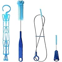 TANNOZHE Hydration Bladder Cleaning brush Set for Universal Water Reservoir,Water Bladder Cleaning Kit 4 in 1 Flexible Long B