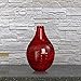 Decorative vase for home décor by Emenest | Holiday Party Table Centerpiece | Real Painted Bamboo Wood Accent Piece | Deep Red Color |Lightweight Yet Sturdy for Home or Office | Best Housewarming Gift