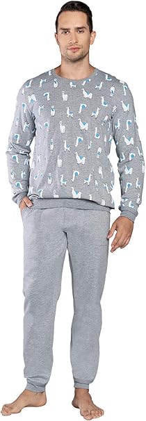 Italian Fashion Pijamas Algodón Hombre Invierno: Amazon.es: Ropa y accesorios