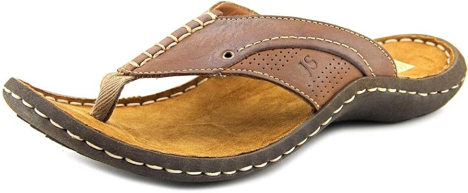 Amazon.com: Josef Seibel Lance 01 Open Toe Leather Flip Flop Sandal: Shoes