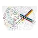 Colored Fineliner Gel Pens Set with Diamond Head 0.5mm Extra Fine Point Roller Ball Colors Ink Pen for Adult Coloring Books and Secret of Garden, Pack of 18 (18 Colors)