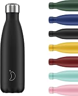 Chilly's Unisex Monochrome Black 260 ml Stainless Steel Water Bottle