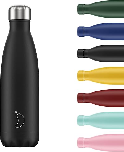 Chilly's Unisex Monochrome Black 260 ml Stainless Steel Water Bottle