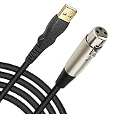 EBXYA XLR to USB Cable, 3ft, for Audio