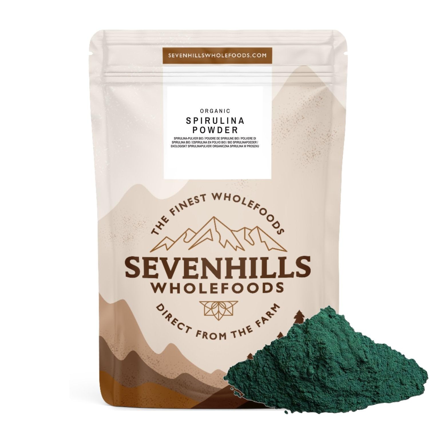 Sevenhills Wholefoods Organic Spirulina Powder 2kg