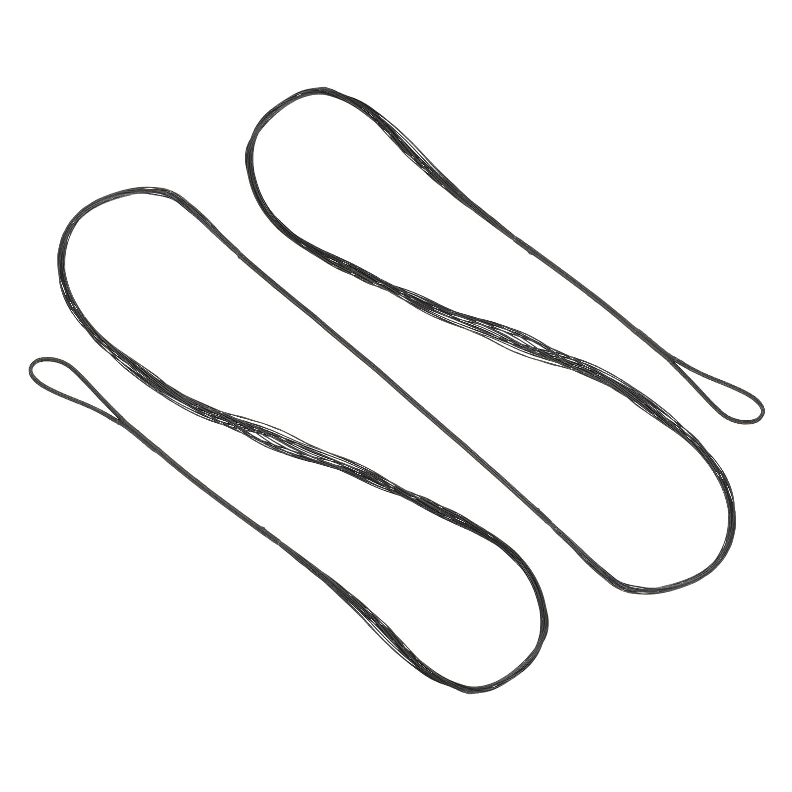 PATIKIL Recurve Bow String, Archery Bowstrings Replacement 14 Strands Longbow String for Universal Archery Equipment, Black AMO 68"(Actual 64")