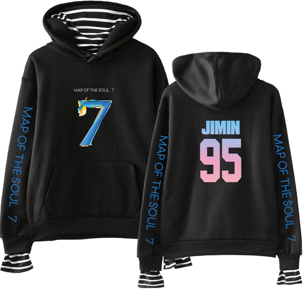 Jhope RM Suga Jimin V 7 Soul The of Map Hoodie BTS Kpop