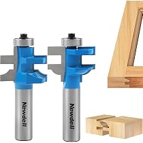 Flytuo 2-Piece Ogee Rail & Stile Router Bit Set – 1/2" Shank, 3/8" Radius, Carbide-Tipped For Cabinet Doors