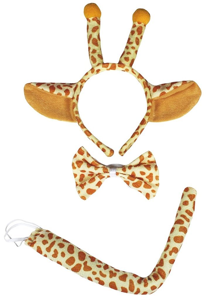 Petitebelle Headband Bowtie Tail Unisex 3pc Children Costume (Giraffe, One Size)